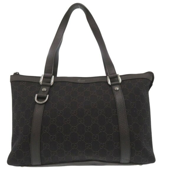 GUCCI Brown Leather Tote Bag - Picture 1 of 11
